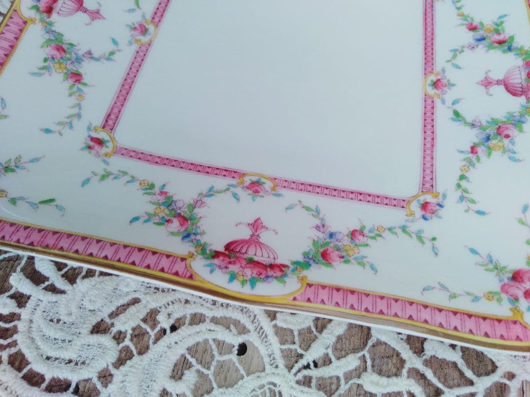 ロイヤルウースター　Rosemary Pink　ケーキプレート23㎝