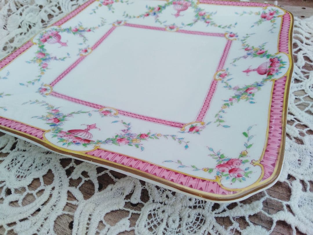 ロイヤルウースター　Rosemary Pink　ケーキプレート23㎝