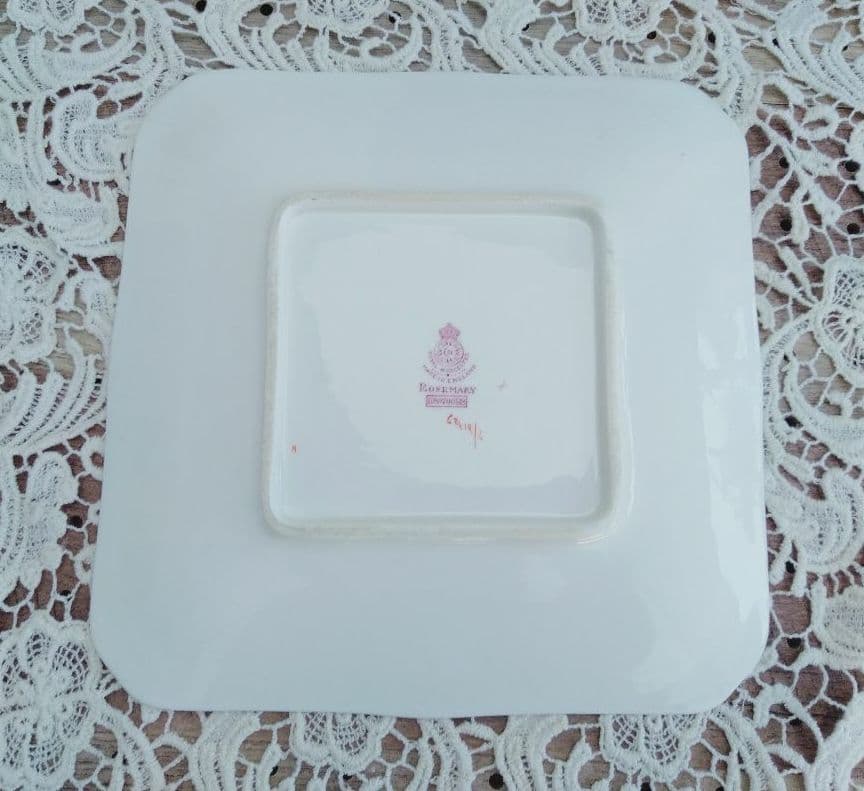 ロイヤルウースター　Rosemary Pink　ケーキプレート23㎝