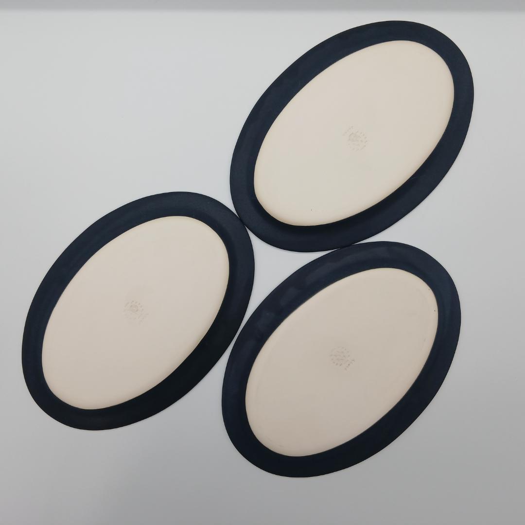 作山窯　SAKUZAN サクザン オーバルプレート Mサイズ 3枚　7