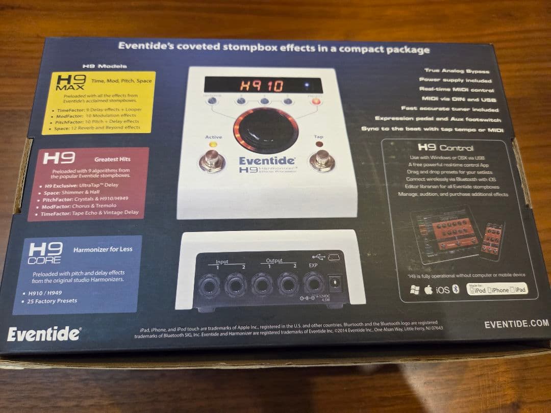 中古　eventide h9 max 元箱、説明書付き