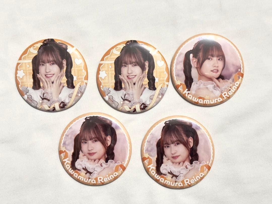 川村玲奈 ValentineROOM ブロマイド カード 缶バッジ セット