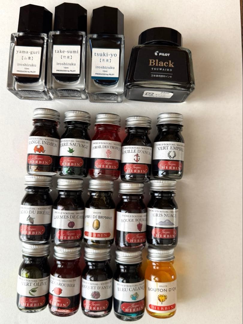 エルバンインク・ガラスペン・ケント紙・その他インク・水筆・筆セット売り