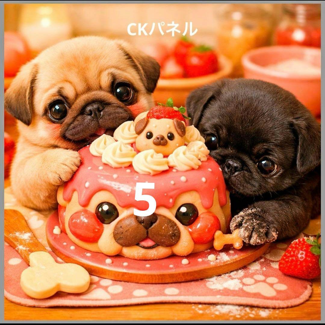 激レアケーキ作りダックス、柴犬、トイプー、チワワ、パグ、ポメラニアンパネル生地