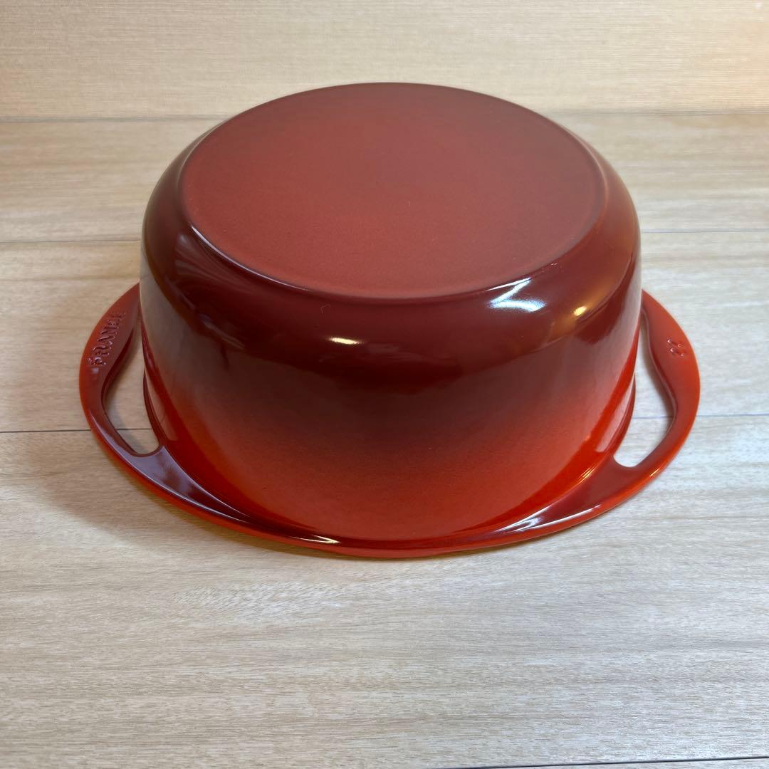ルクルーゼ　センセーション　ココット　22cm チェリーレッド 両手鍋 鍋