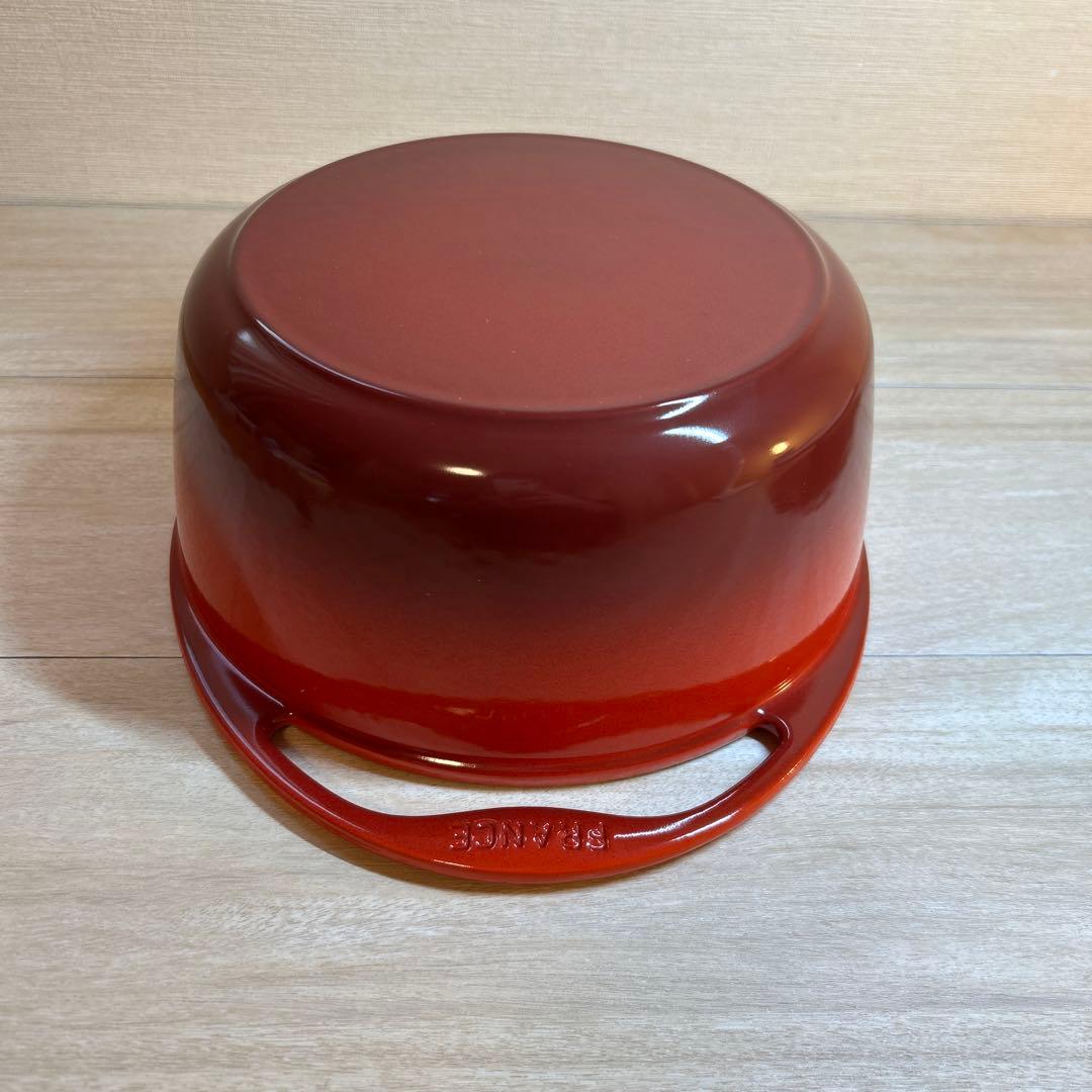 ルクルーゼ　センセーション　ココット　22cm チェリーレッド 両手鍋 鍋