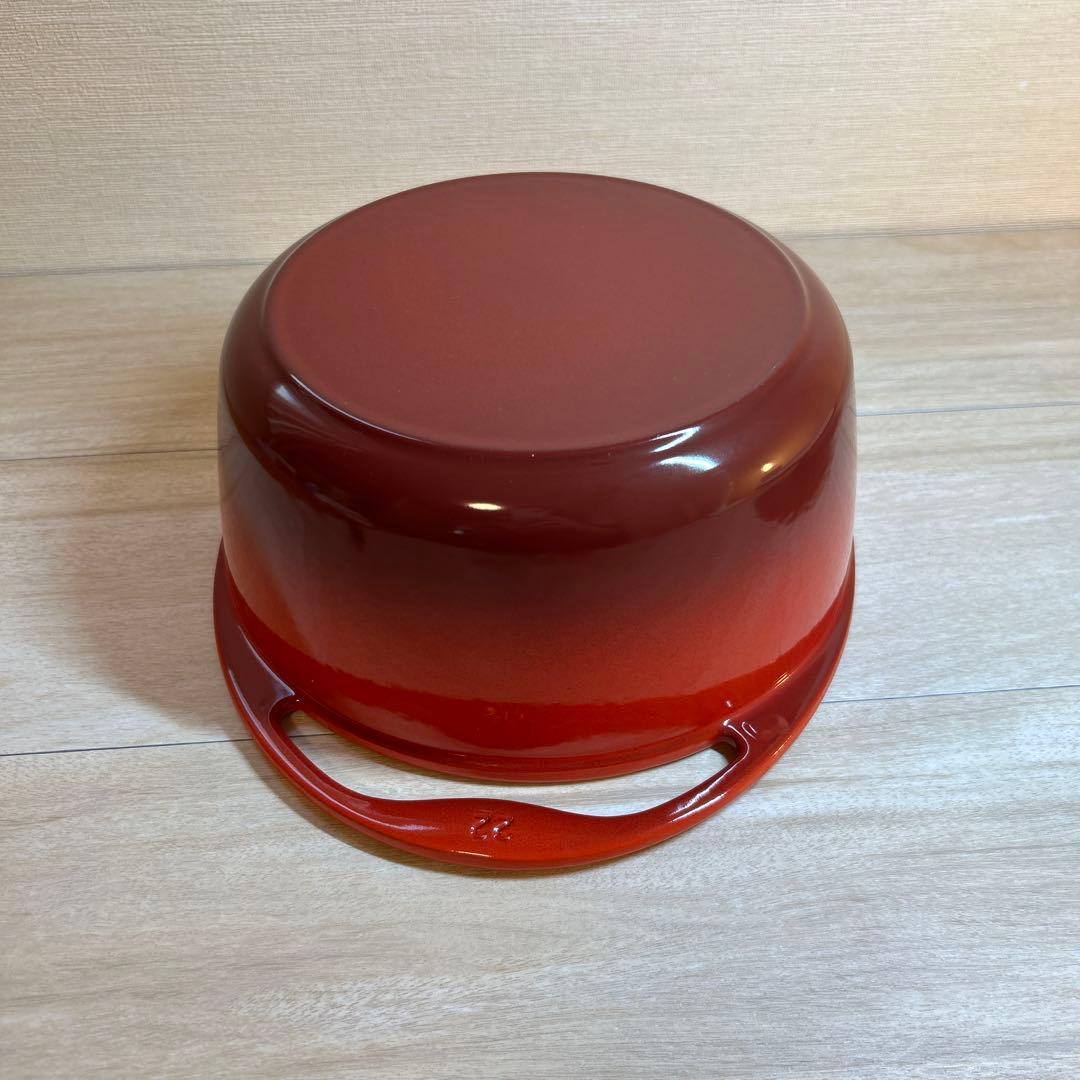 ルクルーゼ　センセーション　ココット　22cm チェリーレッド 両手鍋 鍋