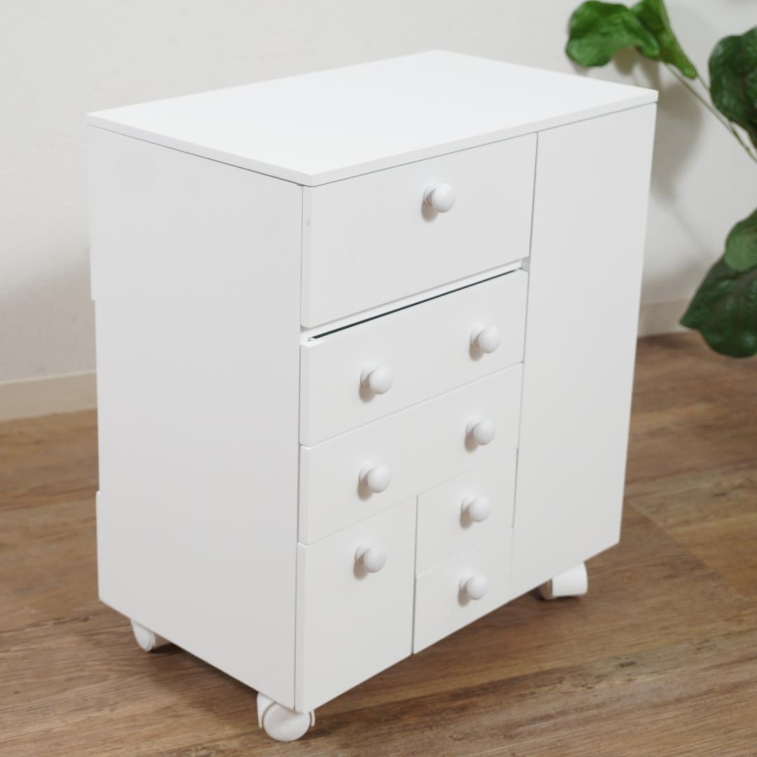 フォロー割nya【新品】これ便利！　たっぷり収納 多機能 コスメ ワゴン