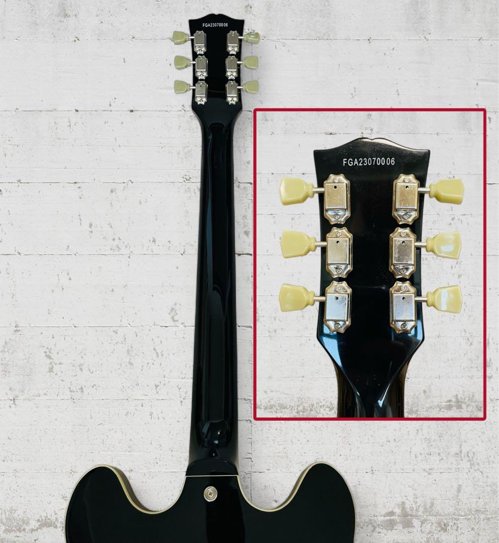 (美品) BURNY RSA-70 セミアコ ブラック色