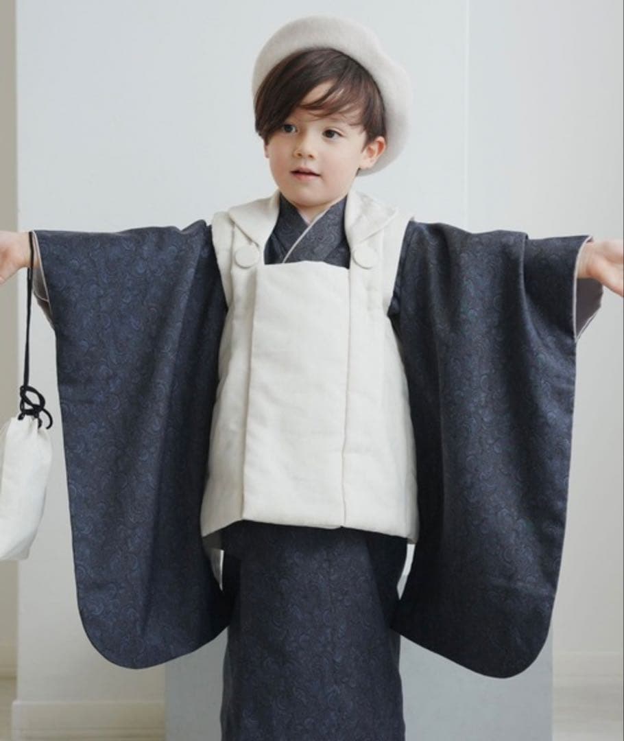 着物 七五三３歳用被布コートセット 男の子 ひよこ商店 キッズ 子供 男の子