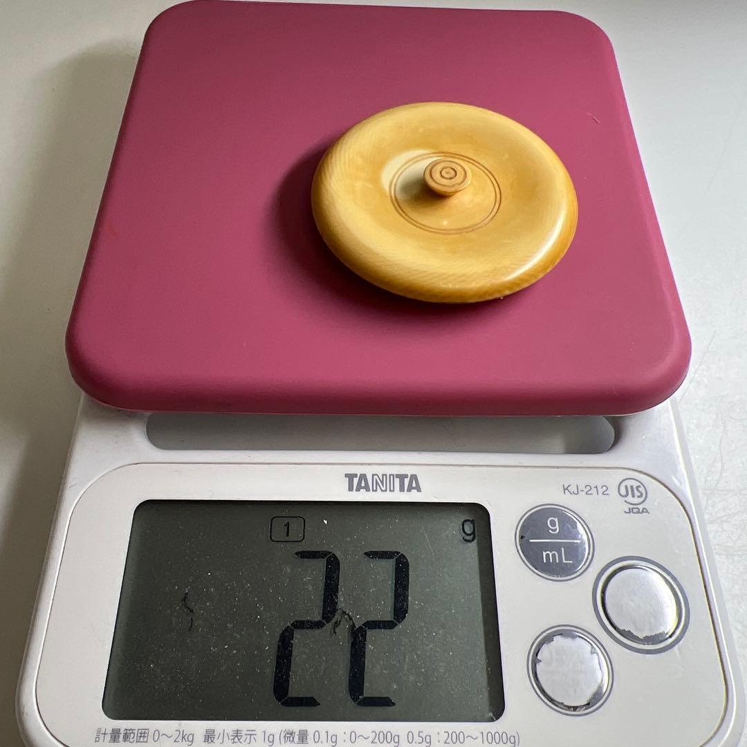 中国明時代　七官青磁茶壷　木箱付　幅約7.7㎝　東Y8-0331☆2Fトトオト