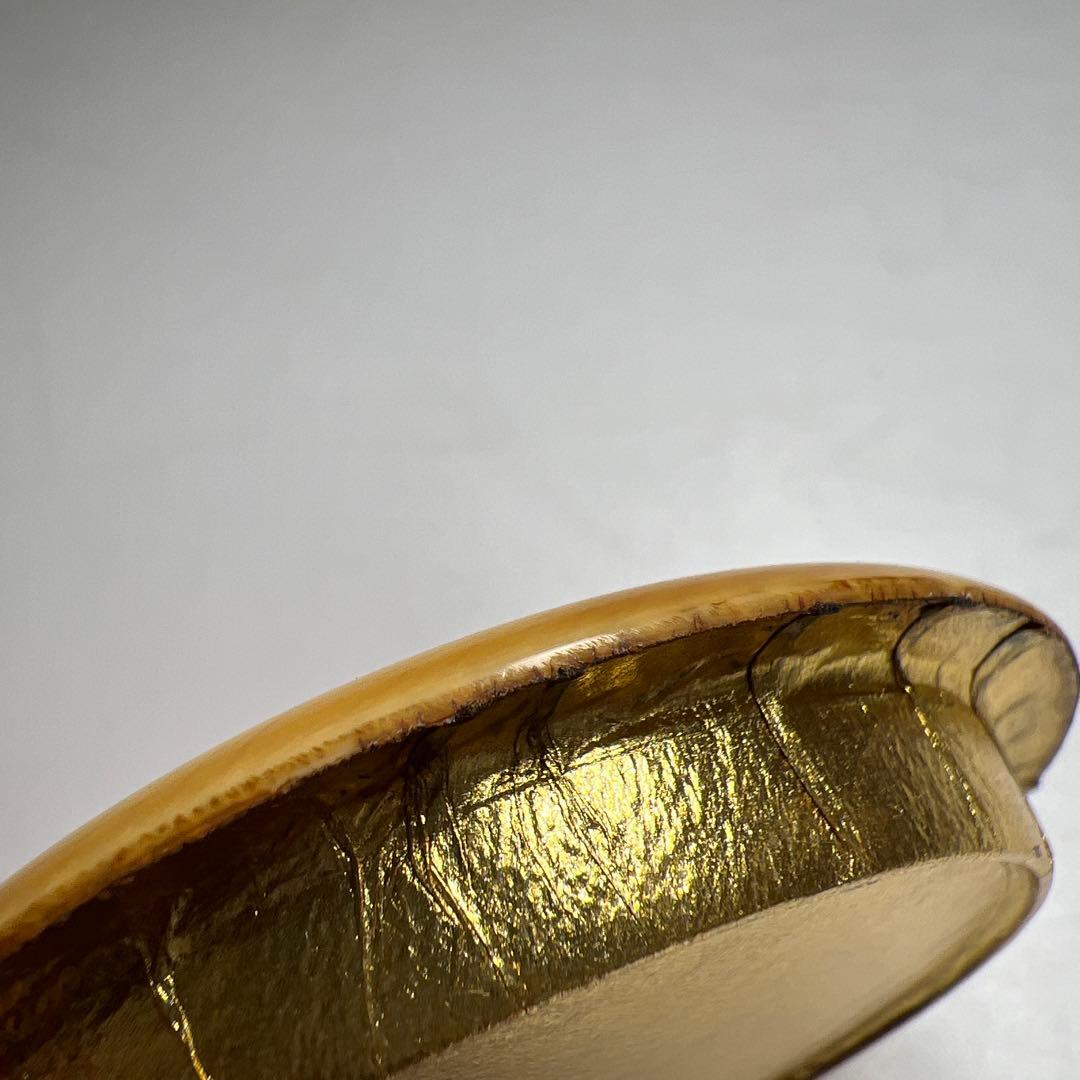 中国明時代　七官青磁茶壷　木箱付　幅約7.7㎝　東Y8-0331☆2Fトトオト