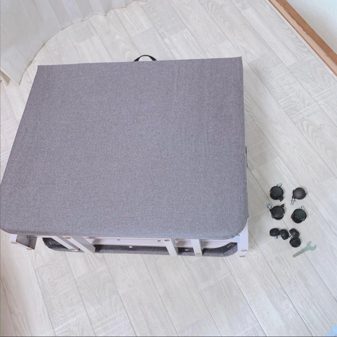 ⚠️早い者勝ち⚠️ 【新品】グレー 折りたたみベッド シングルサイズ