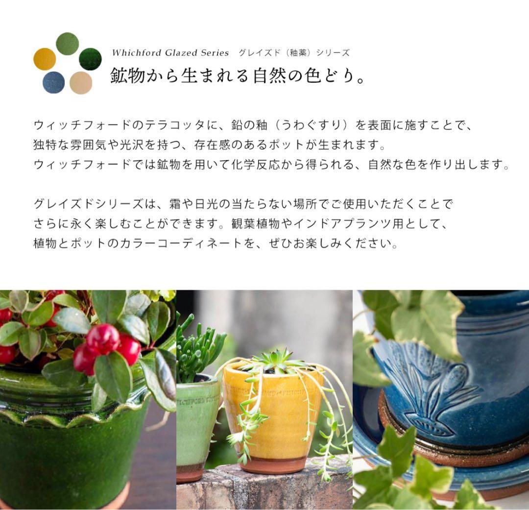 Whichford ウィッチフォード 植木鉢 塗り鉢 イエロー