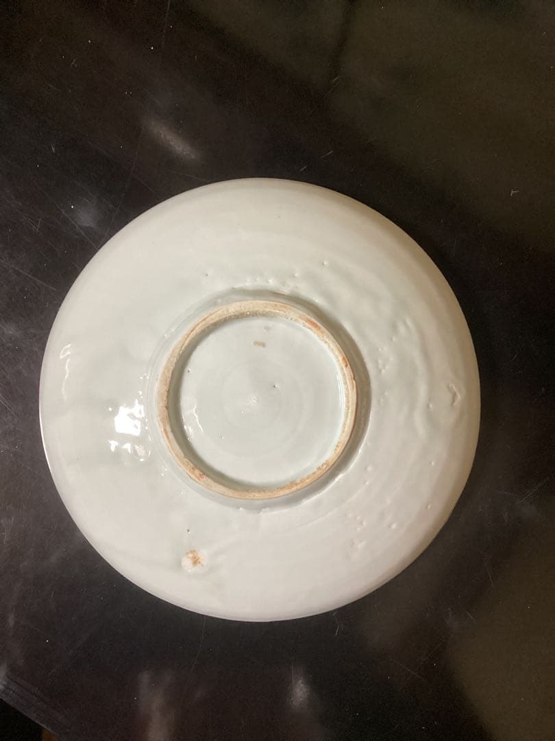 古伊万里染付花文　江戸前期中皿　時代物コレクション品