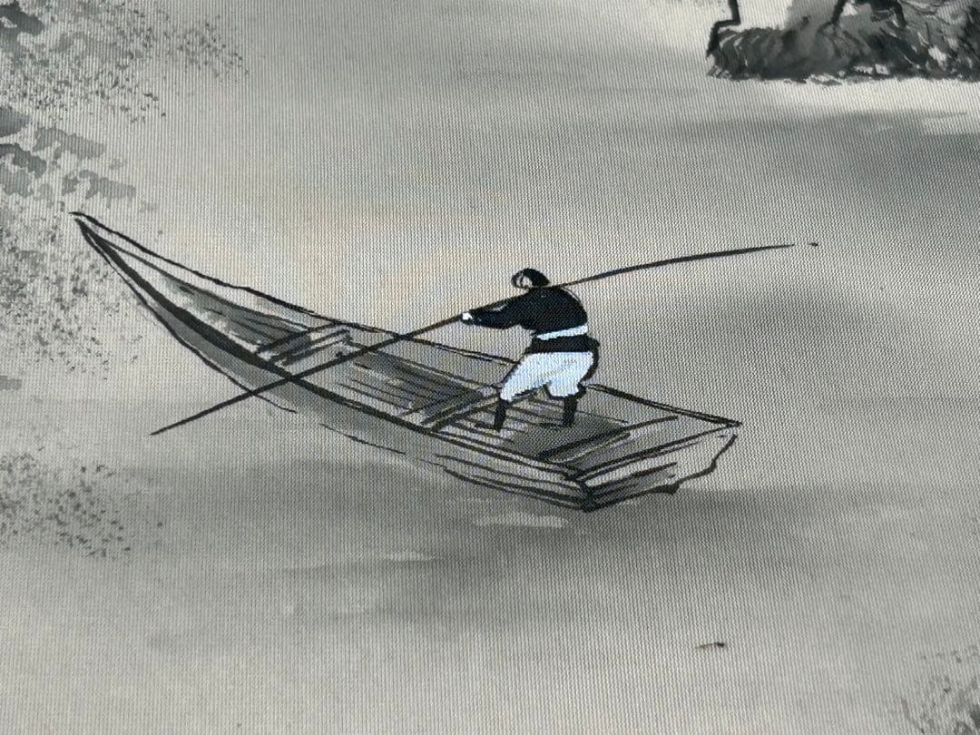 掛軸 2点　雪峰　陵雲