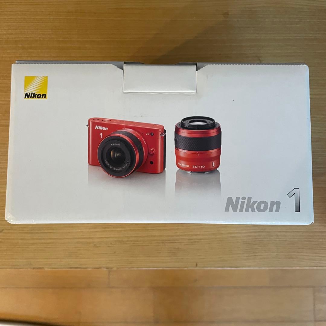 Nikon1 J2 ミラーレス一眼 ニコン オレンジ レンズキット