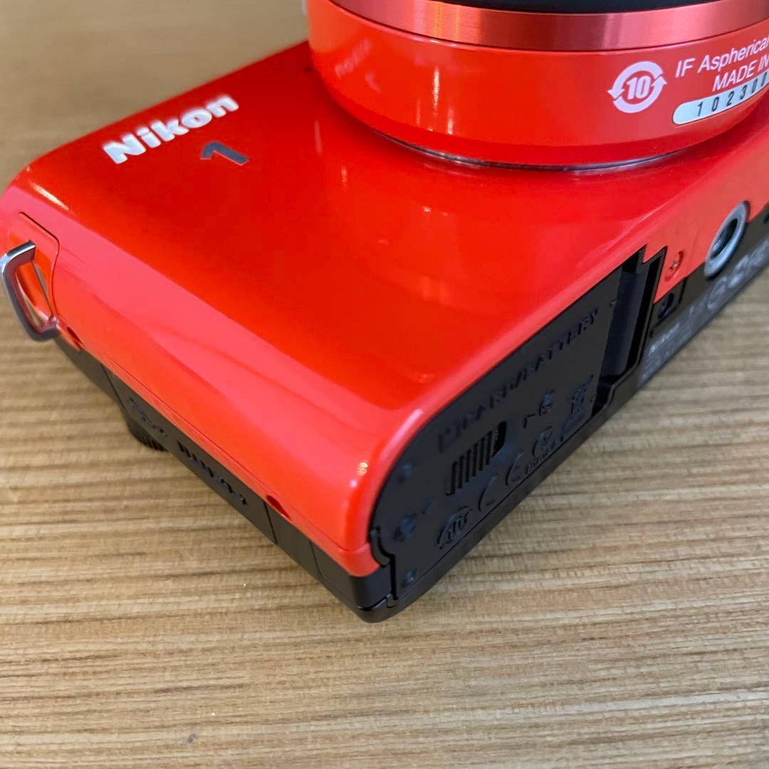 Nikon1 J2 ミラーレス一眼 ニコン オレンジ レンズキット