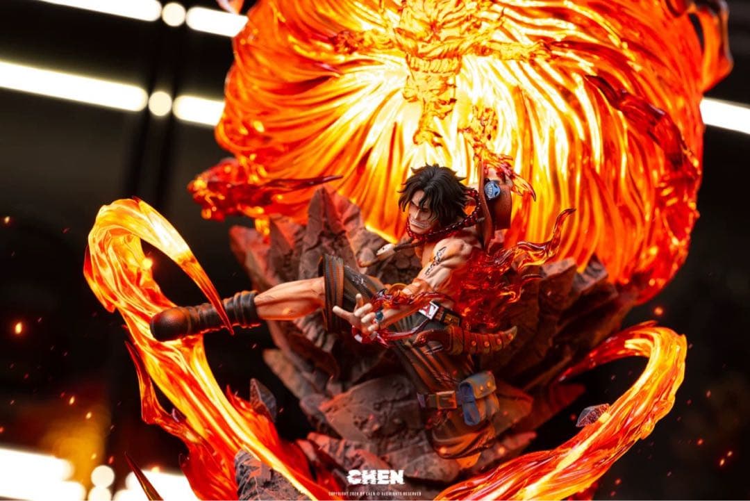 ワンピース　エース　ガレージキット　フィギュア　完成品　1／6スケール