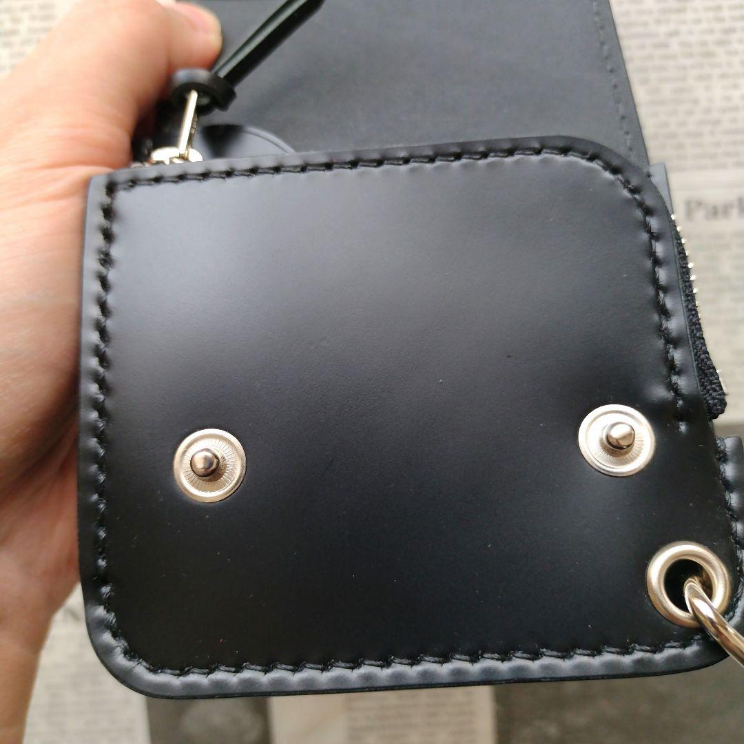 訳あり　総コードバン　ショート　トラッカーウォレット　ハンドメイド