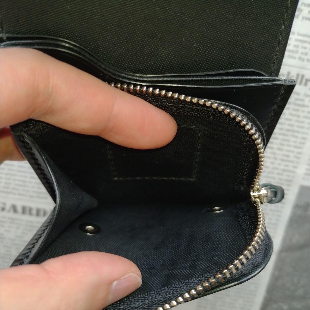 訳あり　総コードバン　ショート　トラッカーウォレット　ハンドメイド