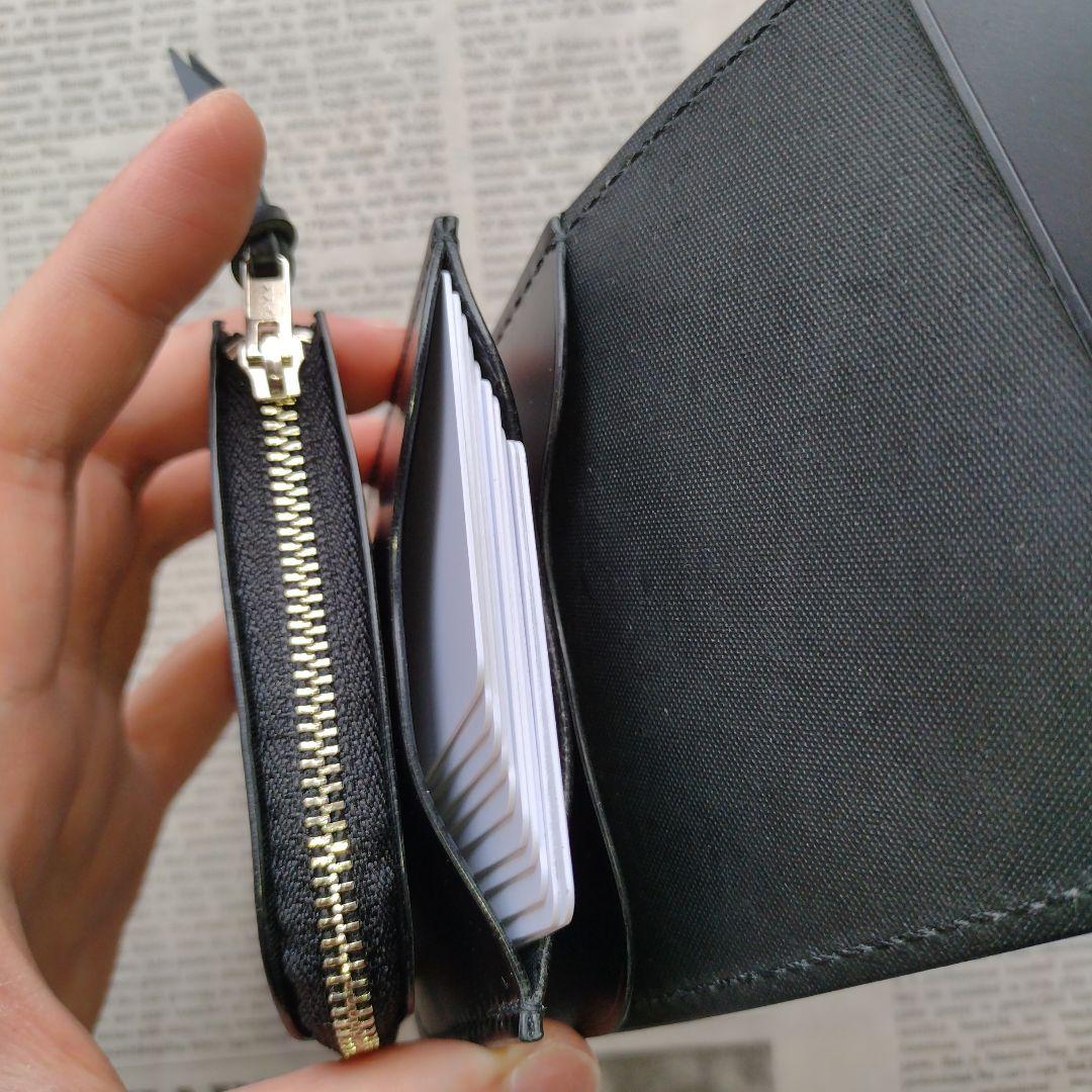 訳あり　総コードバン　ショート　トラッカーウォレット　ハンドメイド