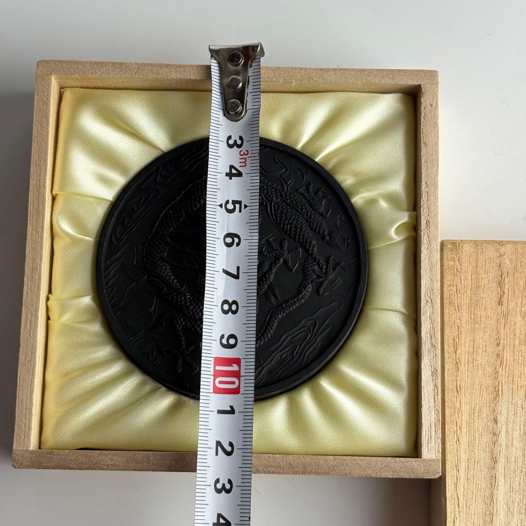 呉竹精昇堂「雲龍」墨 共箱 龍図 書道具