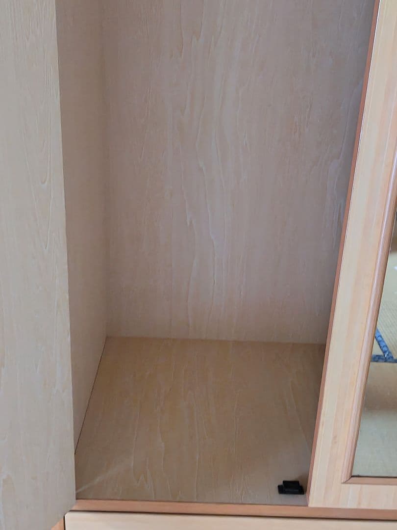 木製クローゼット　洋服タンス　 ミラー付き　高さ約181cm　昭和レトロ