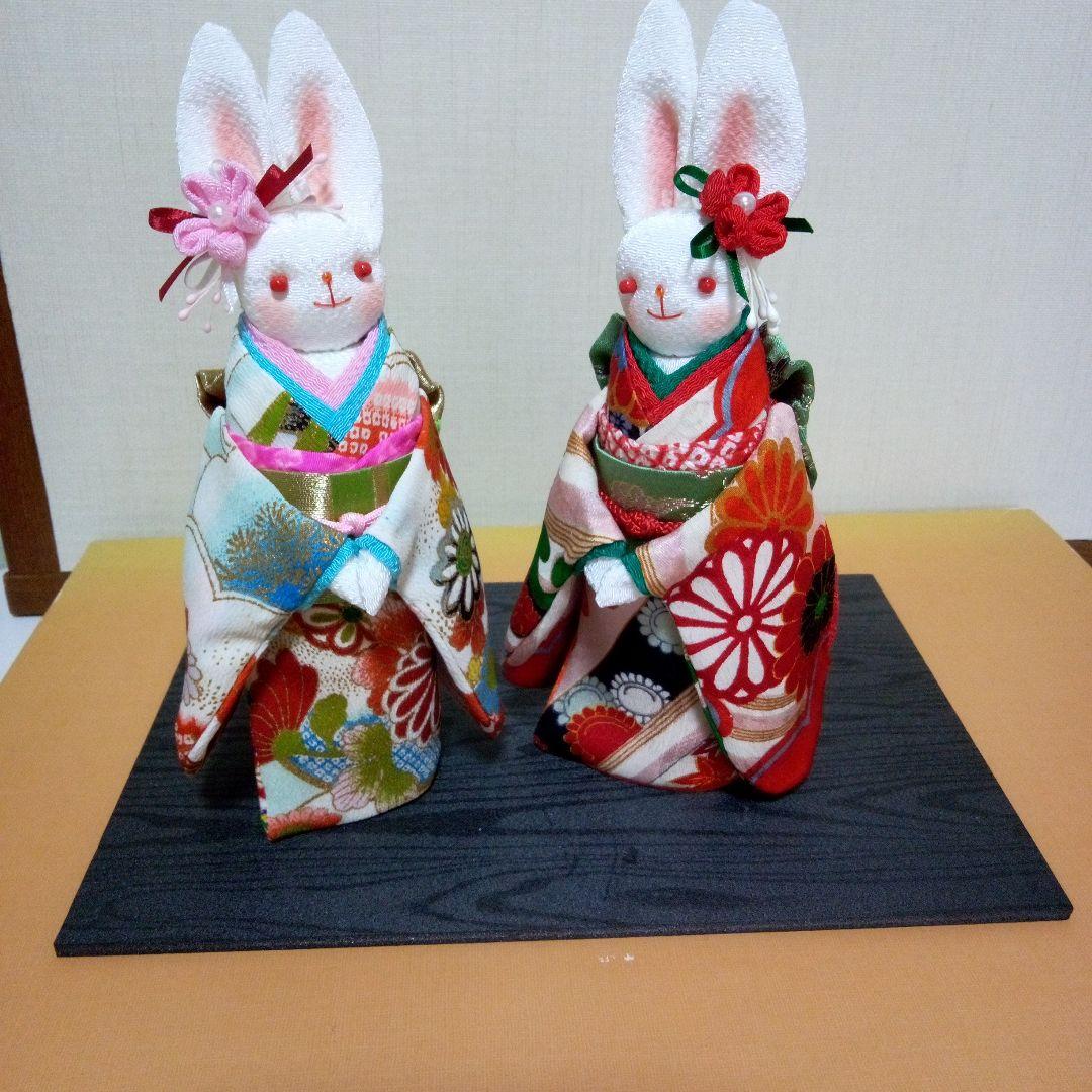 ちりめん細工　振り袖うさこさん イモウトカフェ