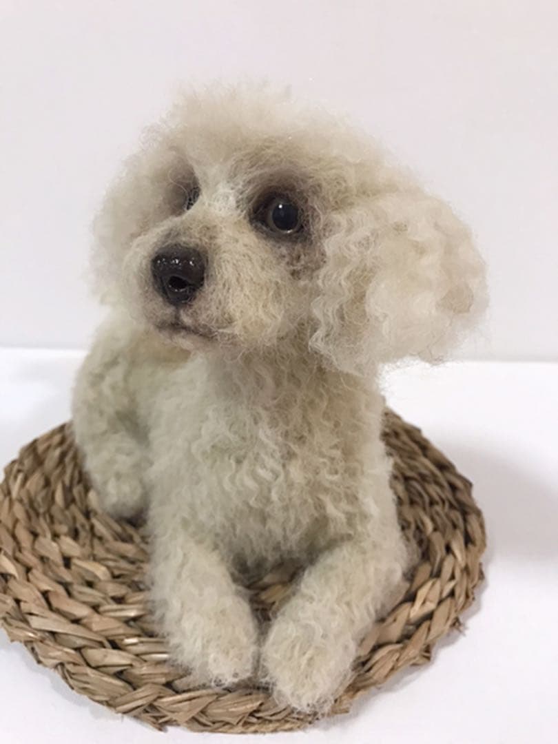 羊毛フェルト　リアルの犬　sold