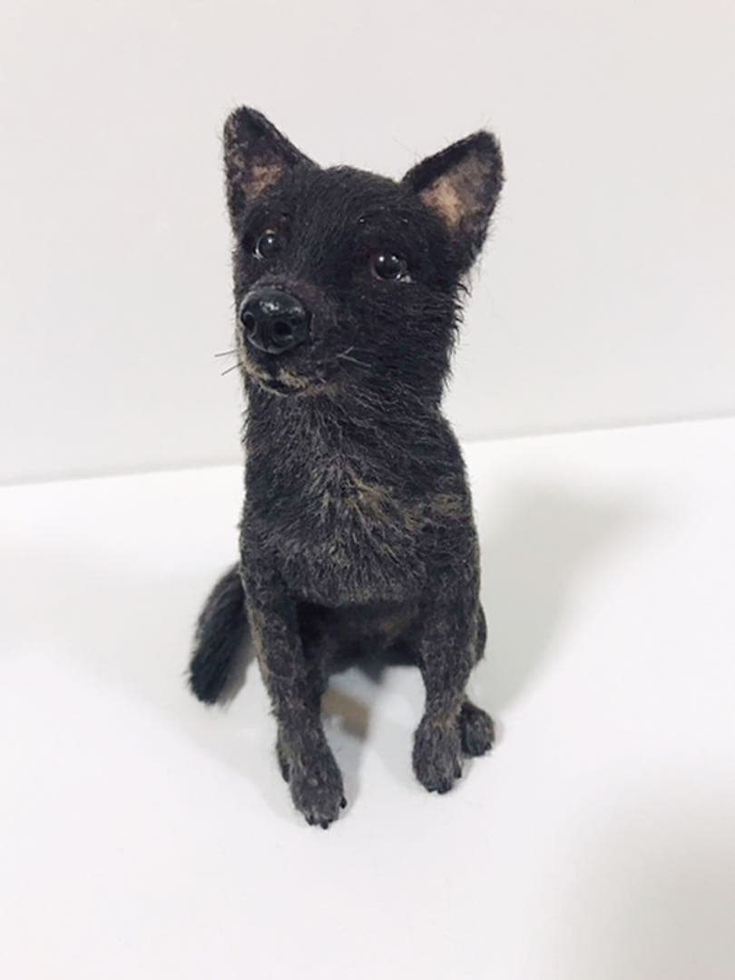 羊毛フェルト　リアルの犬　sold
