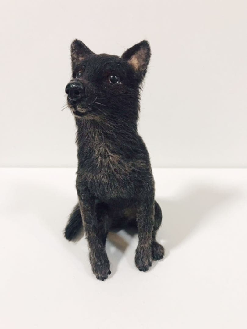 羊毛フェルト　リアルの犬　sold