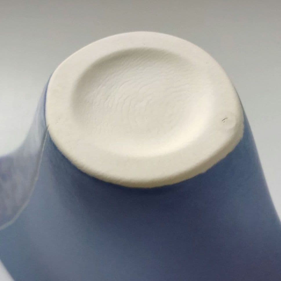 池坊 花器 立花 生け花 草月 自由花 ラッパ パープル 陶炎窯 パープル 紫