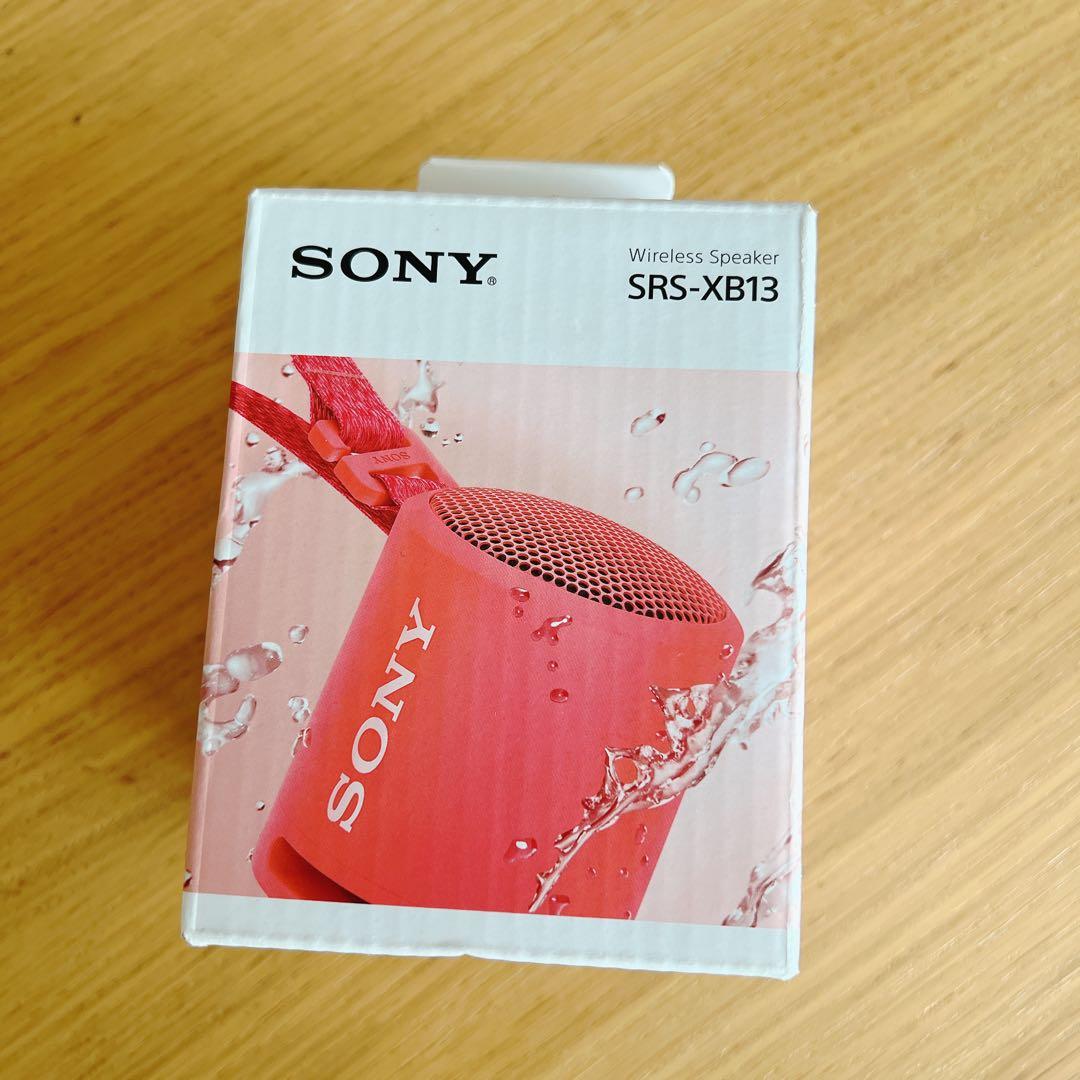 SONY SRS-XB13 レッド ワイヤレススピーカー 防水Bluetooth