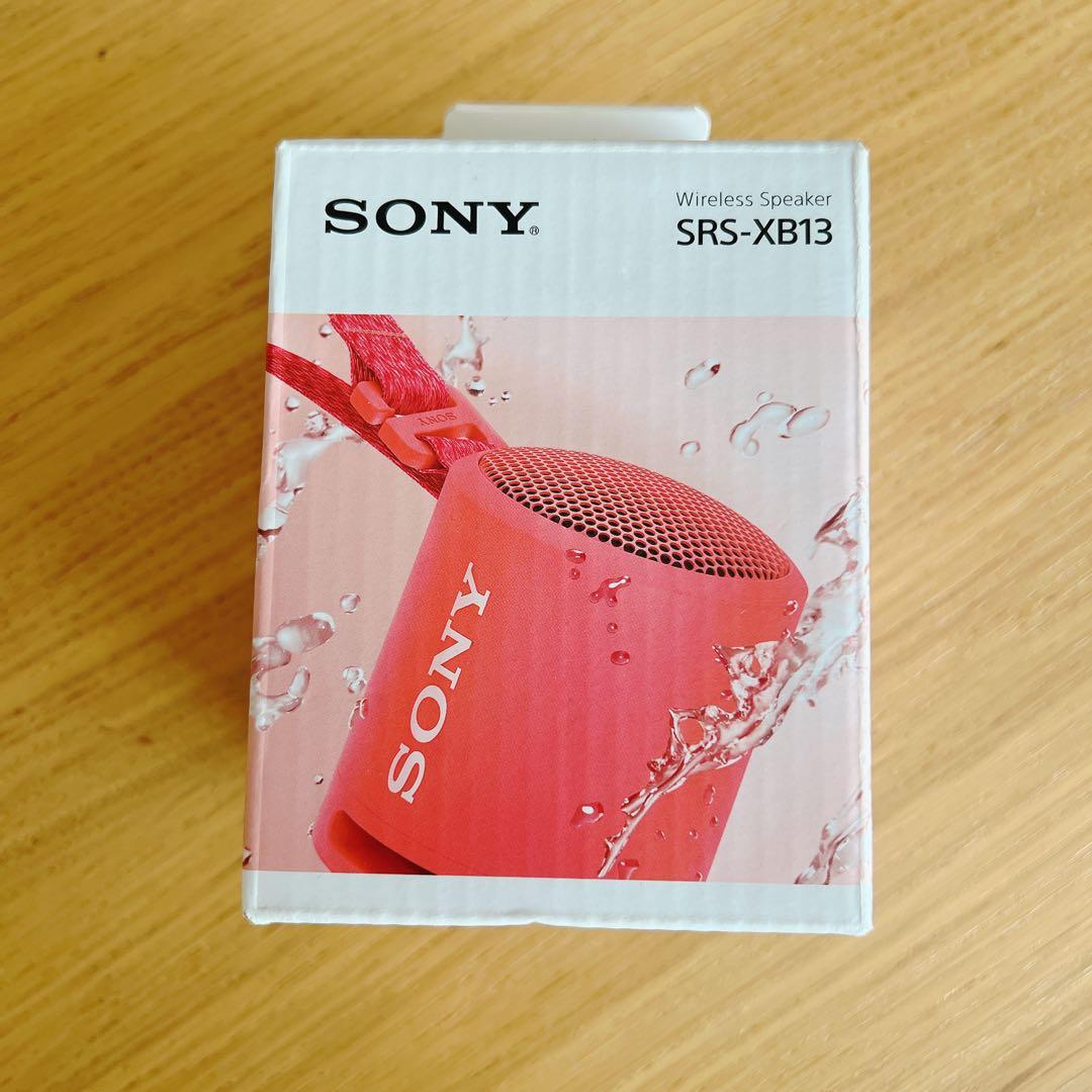 SONY SRS-XB13 レッド ワイヤレススピーカー 防水Bluetooth