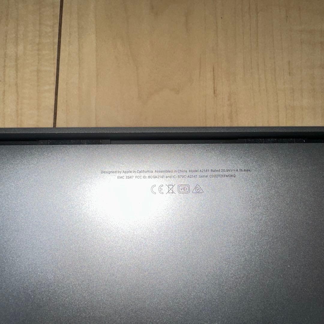 MacBook本体 mac Book pro 16inch 2019