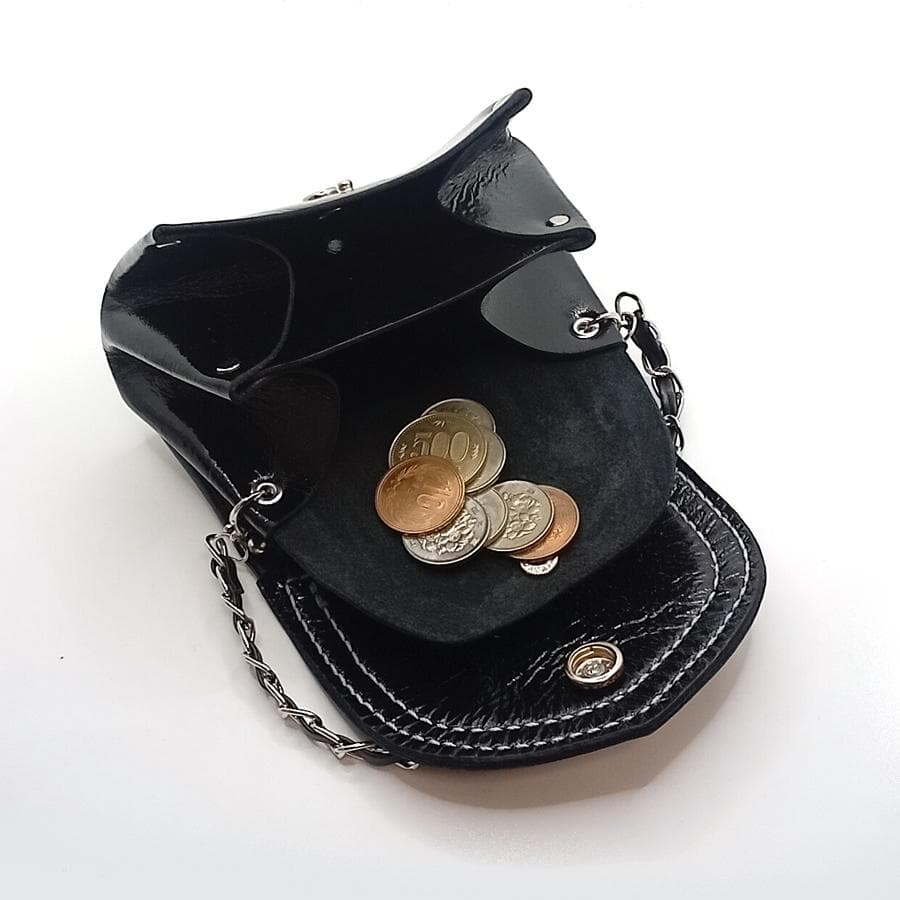 【専用です】本革レザーミニウォレットヒョウ柄ハラコレオパードピンク&ブラック