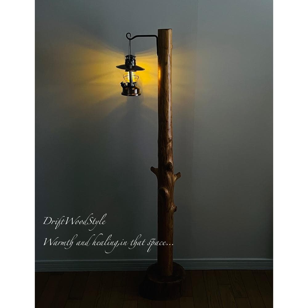 大サイズの天然流木のランプスタンド 置物 北欧 照明 ランタン N9