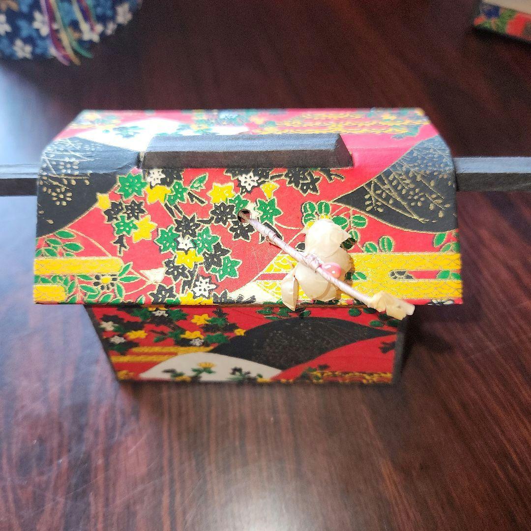 千代紙細工　京文庫　鉛筆　メモ帳　小物入れ　小引き出し　ミニ硯　8点セット売り