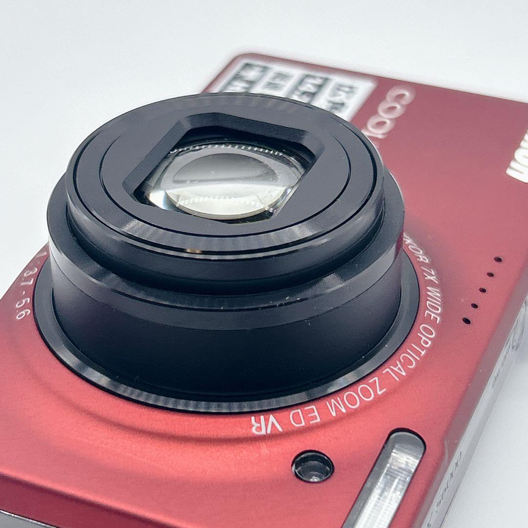 【美品】Nikon COOLPIX S6000 レッド 箱付き 付属品あり