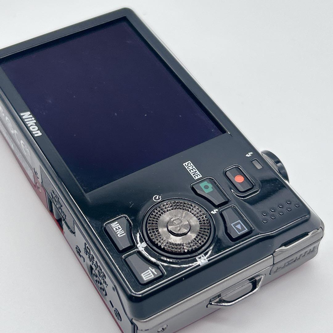 【美品】Nikon COOLPIX S6000 レッド 箱付き 付属品あり