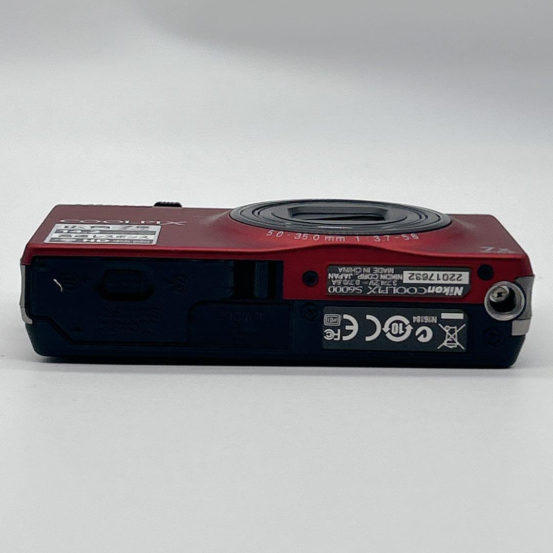 【美品】Nikon COOLPIX S6000 レッド 箱付き 付属品あり