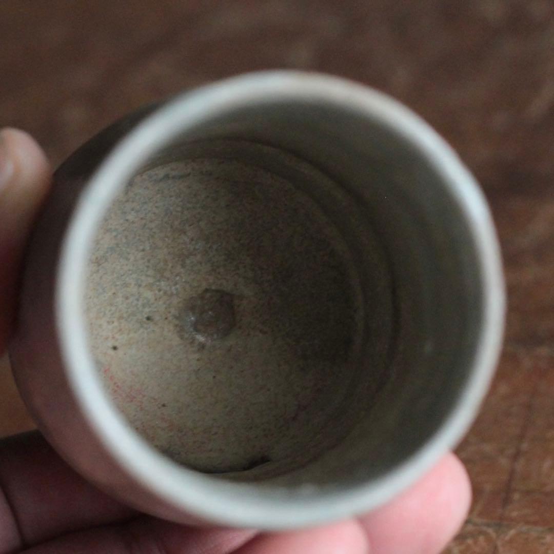 狂言袴 筒盃 筒碗 李朝筒盃 朝鮮美術 ぐい呑み 古美術 古道具 アンティーク