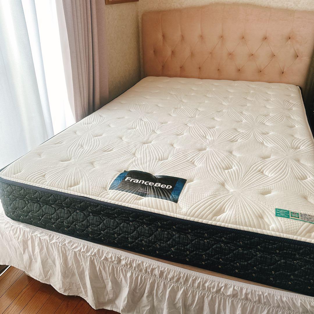 【美品】Francfranc ダブルサイズ ベッドフレームのみ