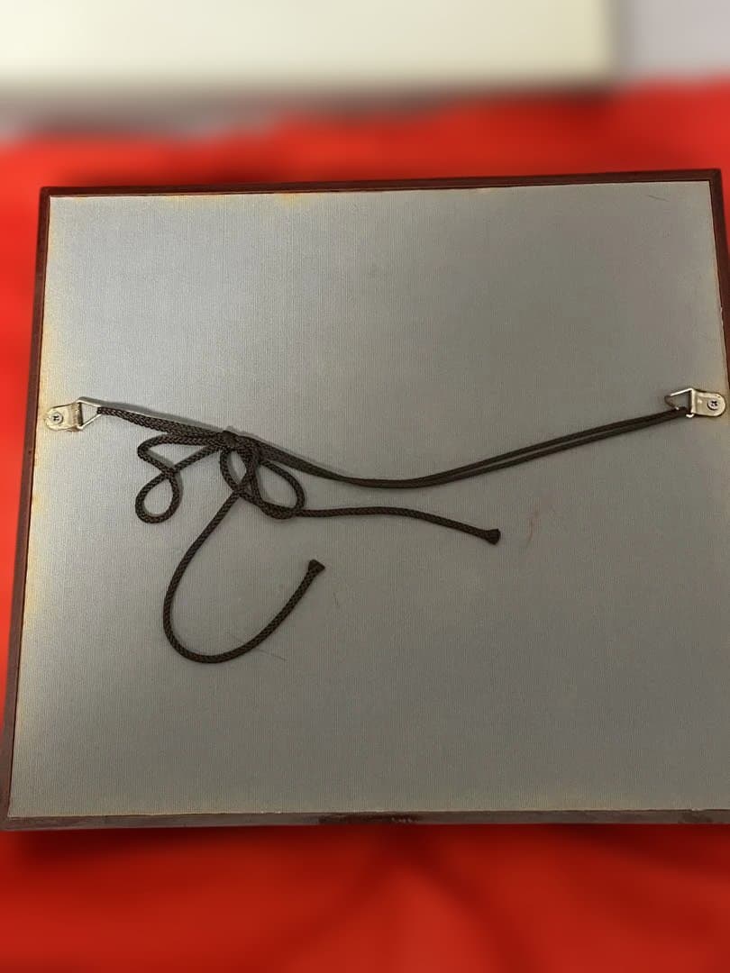 源右衛門窯 陶版画 立雛（お雛様）木製額装