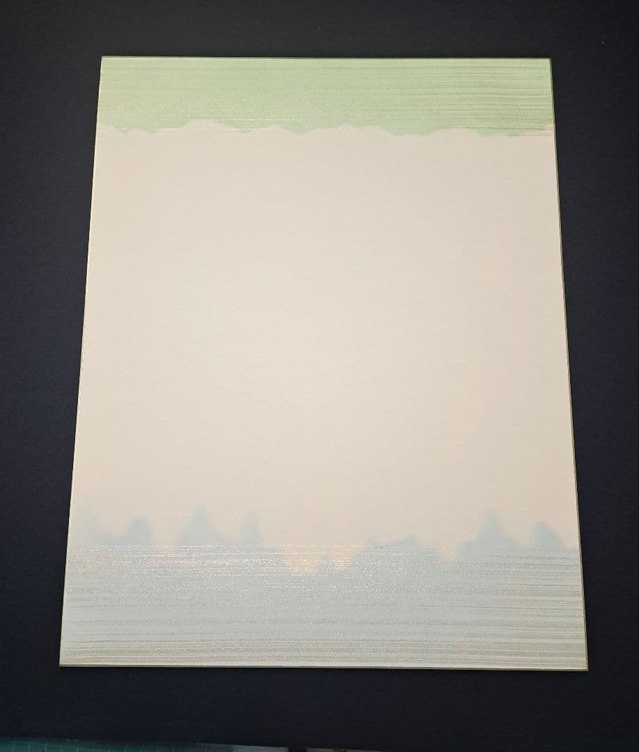 F6サイズ鳥の子色紙【No.123】20枚　色紙無地・書作品・アート・かな書道