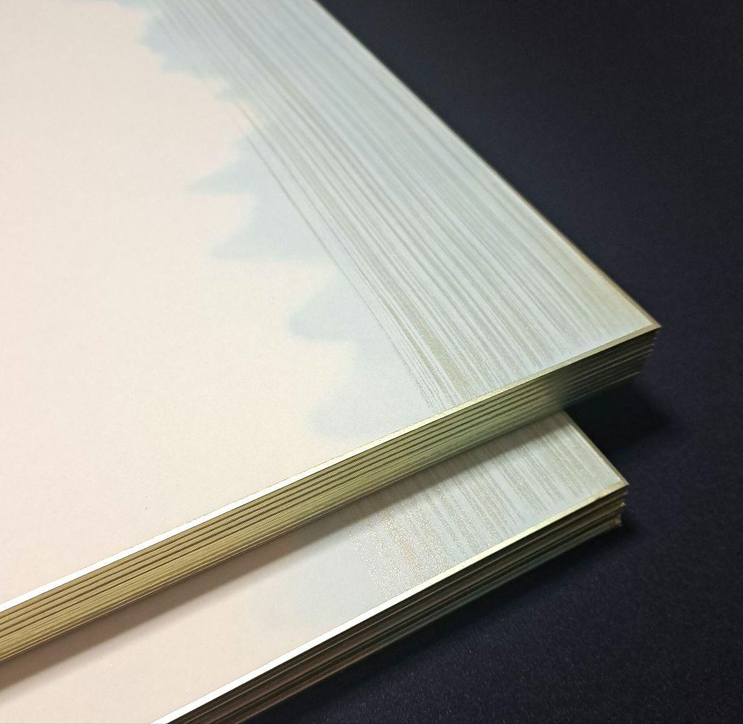 F6サイズ鳥の子色紙【No.123】20枚　色紙無地・書作品・アート・かな書道