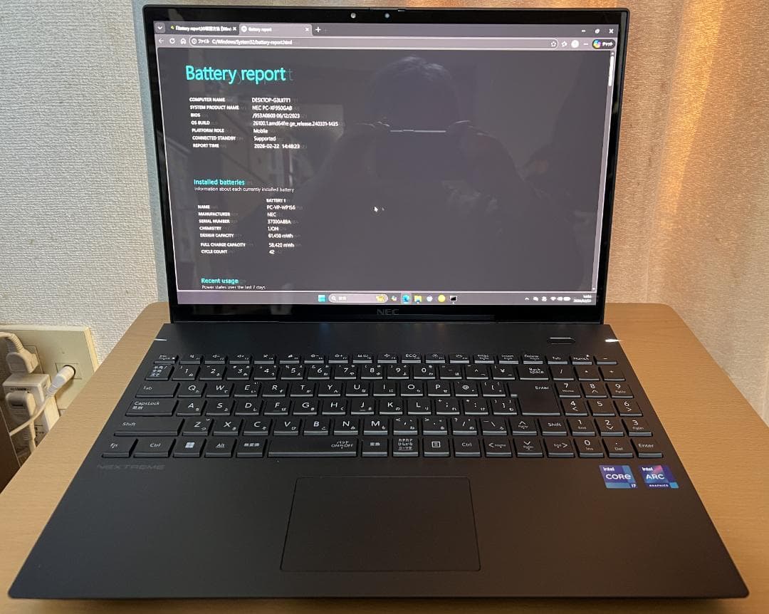 Windowsノート本体 NEC LAVIE NEXTREME Infinity XF950/GAB 4K