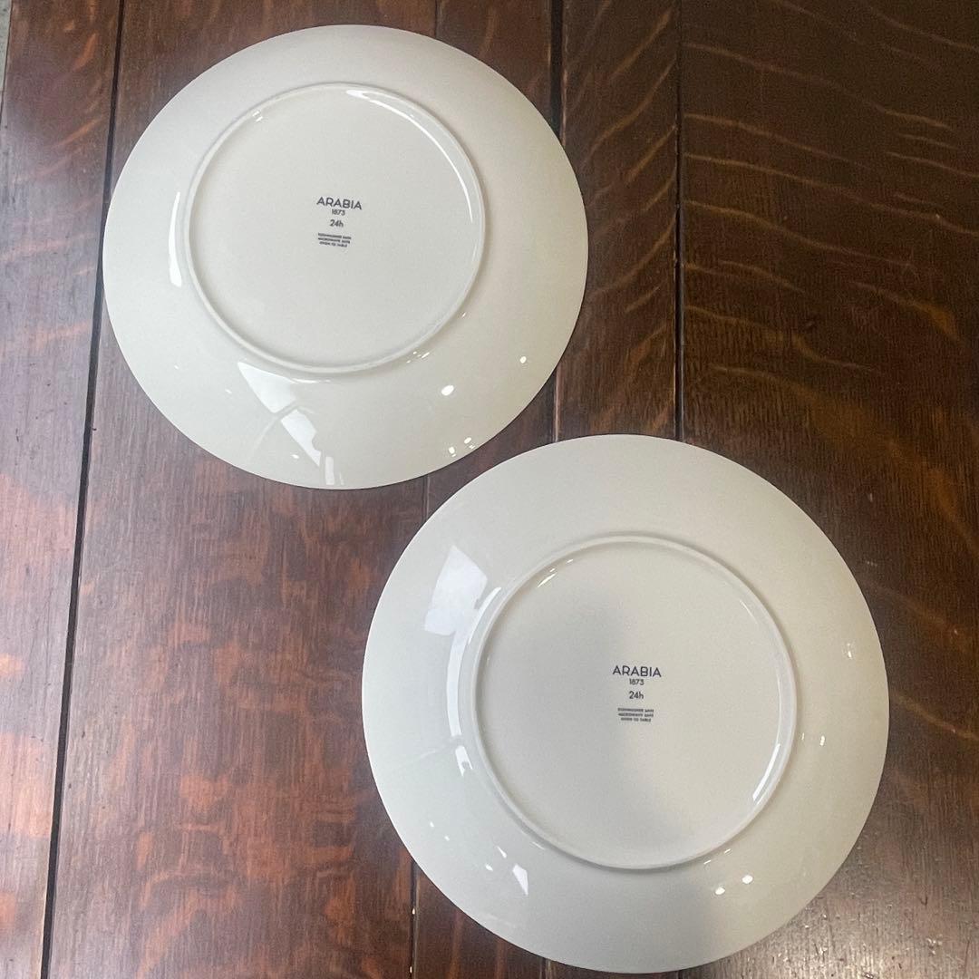 アラビア24hアベック プレート 26cm ブルー2枚セット