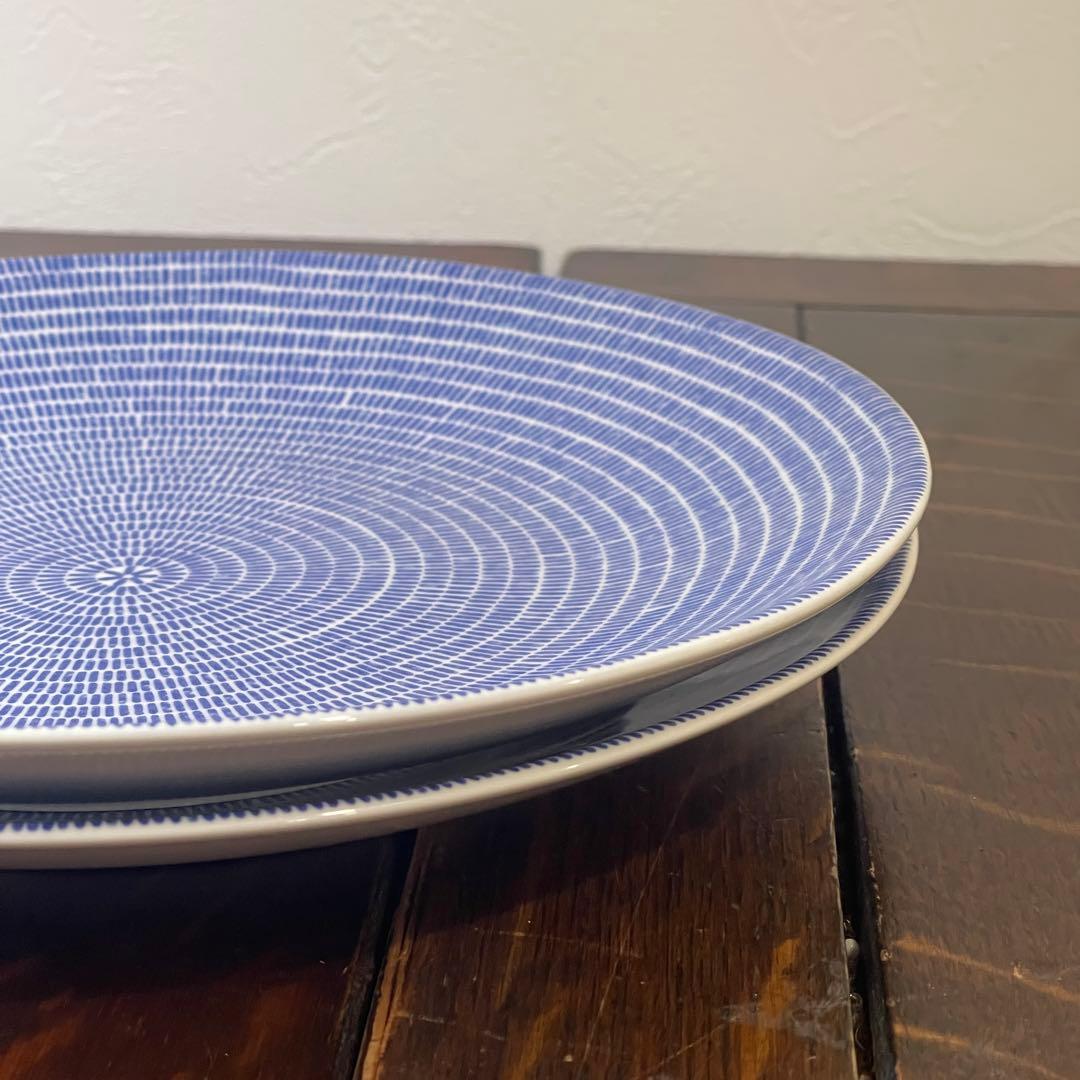 アラビア24hアベック プレート 26cm ブルー2枚セット